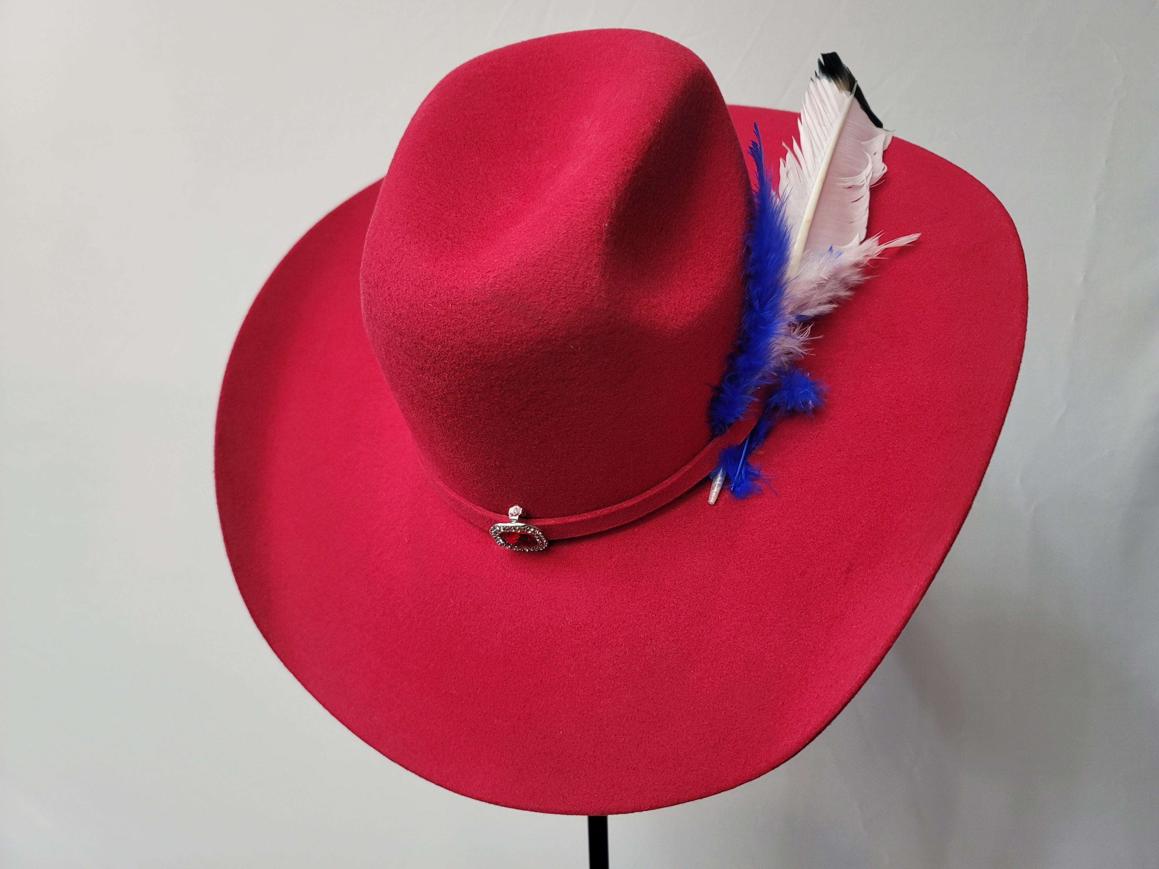 Red luxury cowboy hat